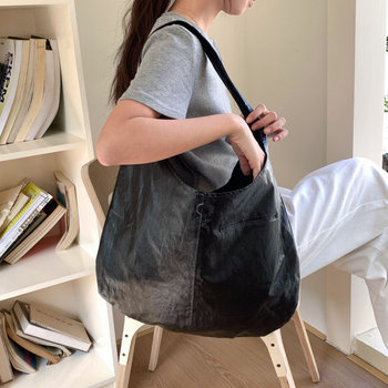 Torba Tote u korejskom minimalistickom stilu, mekana voskasta koža, moderna torba preko ramena s velikim kapacitetom za žene