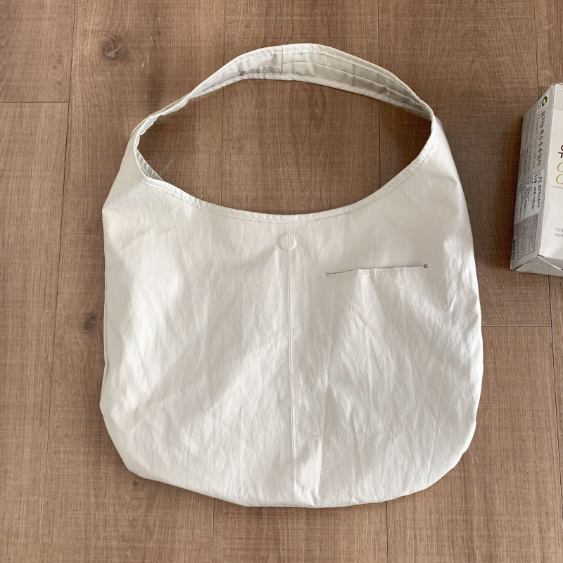 Torba Tote u korejskom minimalistickom stilu, mekana voskasta koža, moderna torba preko ramena s velikim kapacitetom za žene