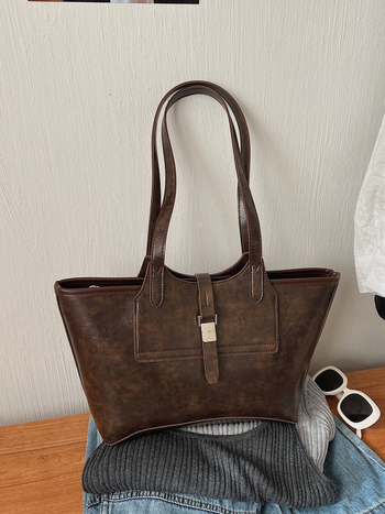 Ženska tote torba s velikim kapacitetom, luksuzan dojam, svakodnevna upotreba, retro stil