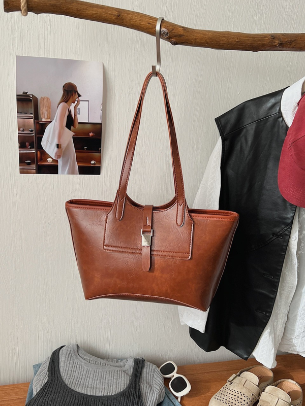 Ženska tote torba s velikim kapacitetom, luksuzan dojam, svakodnevna upotreba, retro stil