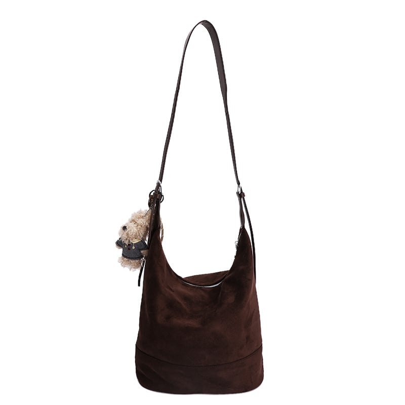 Prilagođena matirana bucket torba s velikim kapacitetom, ležerni gradski stil, modna i svestrana crossbody torba za žene