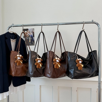 Xinjia Nova ženska tote torba velikog kapaciteta, svestrana minimalistička torba za ramena i crossbody, retro stil za posao i slobodno vrijeme