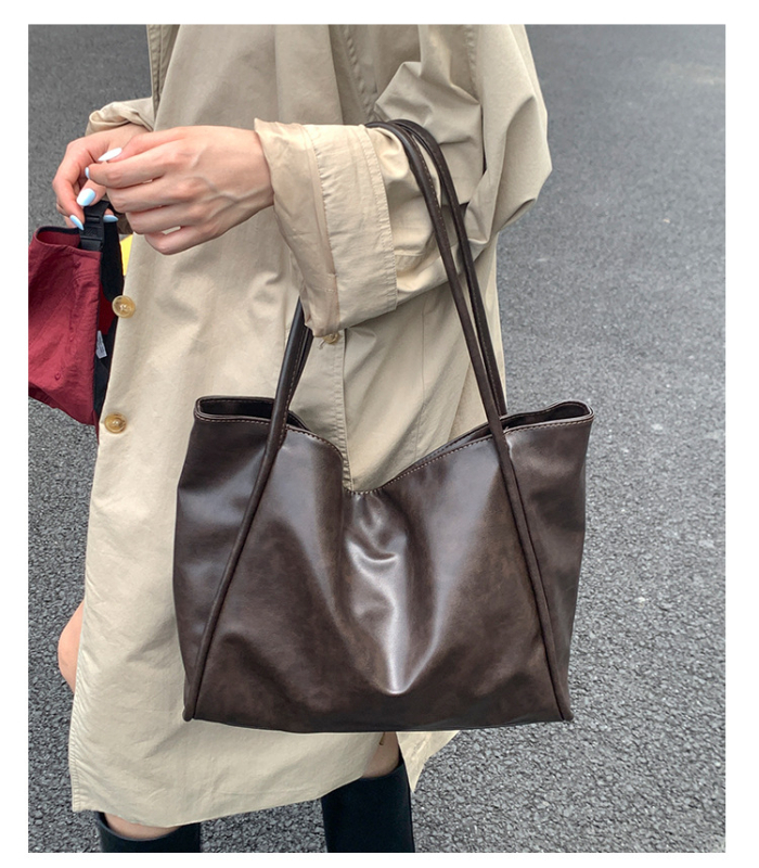 Xinjia Nova ženska tote torba velikog kapaciteta, svestrana minimalistička torba za ramena i crossbody, retro stil za posao i slobodno vrijeme