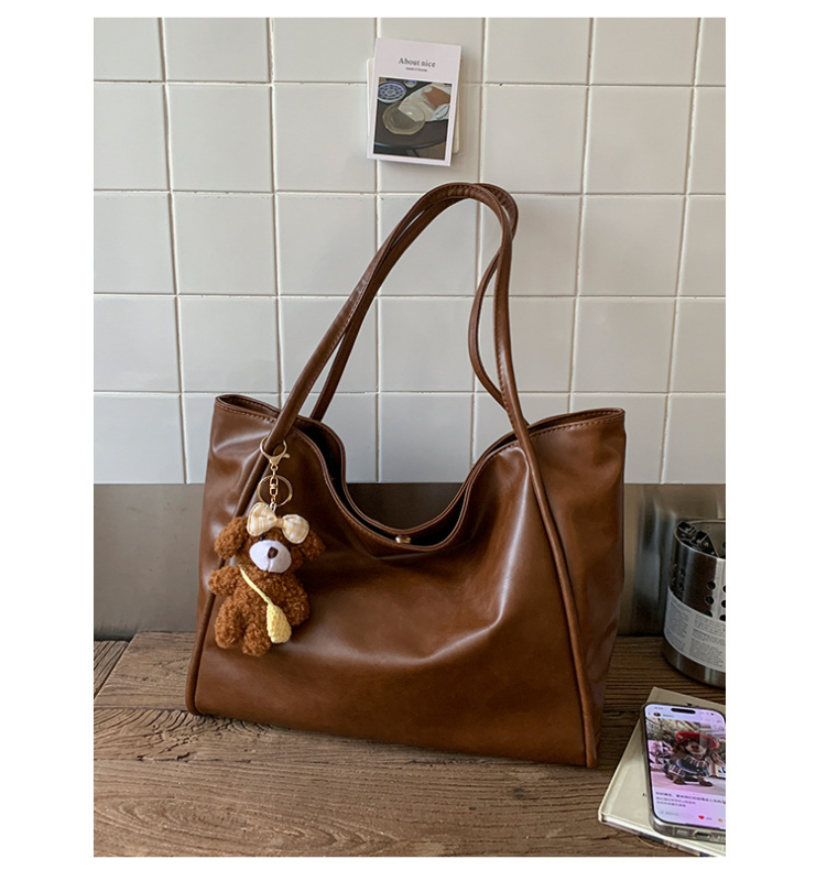 Xinjia Nova ženska tote torba velikog kapaciteta, svestrana minimalistička torba za ramena i crossbody, retro stil za posao i slobodno vrijeme