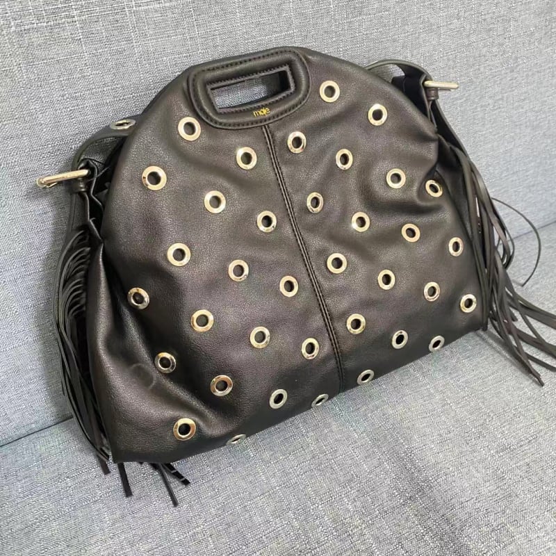 Nova ženska torbica za rameno od crne PU kože, mekana, s velikim kapacitetom, retro stil