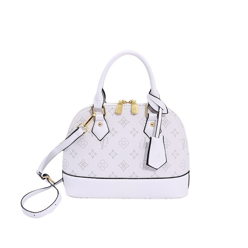2025. novi model ženske torbe s retro otiskom, elegantan i praktičan dizajn, torba za rame i crossbody, oblik školjke