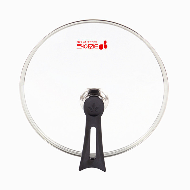 Capac de sticlă Kitchen-Art pentru oală, vertical, anti-vărsare, transparent, Piatră Maifan, dimensiuni 28/30/32/34 cm