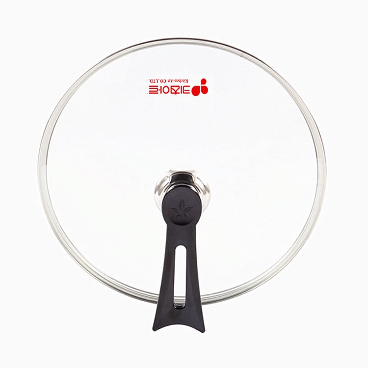 Capac de sticlă Kitchen-Art pentru oală, vertical, anti-vărsare, transparent, Piatră Maifan, dimensiuni 28/30/32/34 cm