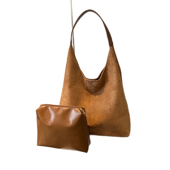 Ženska velur tote torba, novi modni retro stil, prostrana dnevna torba za nošenje na rame