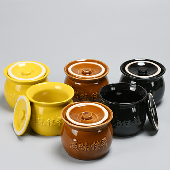Oală ceramică la aburi, porție pentru o singură persoană, pentru uz casnic și comercial