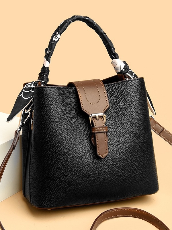 Nova ženska torba tipa kanta 2025, s naramenicom za crossbody, velika kapaciteta, retro europski i američki stil