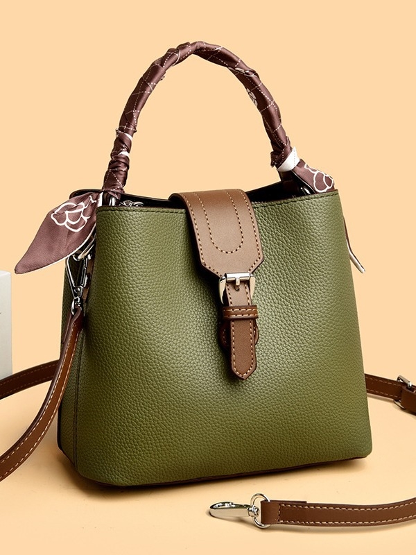 Nova ženska torba tipa kanta 2025, s naramenicom za crossbody, velika kapaciteta, retro europski i američki stil