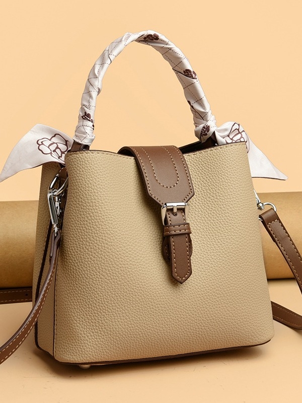 Nova ženska torba tipa kanta 2025, s naramenicom za crossbody, velika kapaciteta, retro europski i američki stil