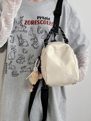 Nova mini ženska crossbody torbica s dizajnom školjke, bojama u blokovima i više pretinaca