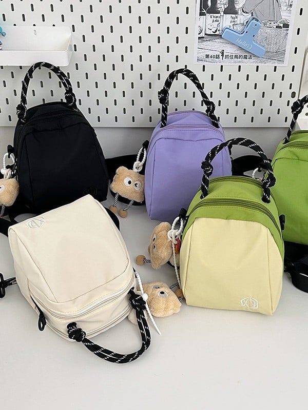 Nova mini ženska crossbody torbica s dizajnom školjke, bojama u blokovima i više pretinaca