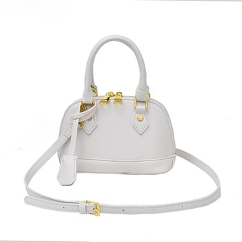 Ženska PU kožna crossbody torba u obliku školjke s lychee teksturom