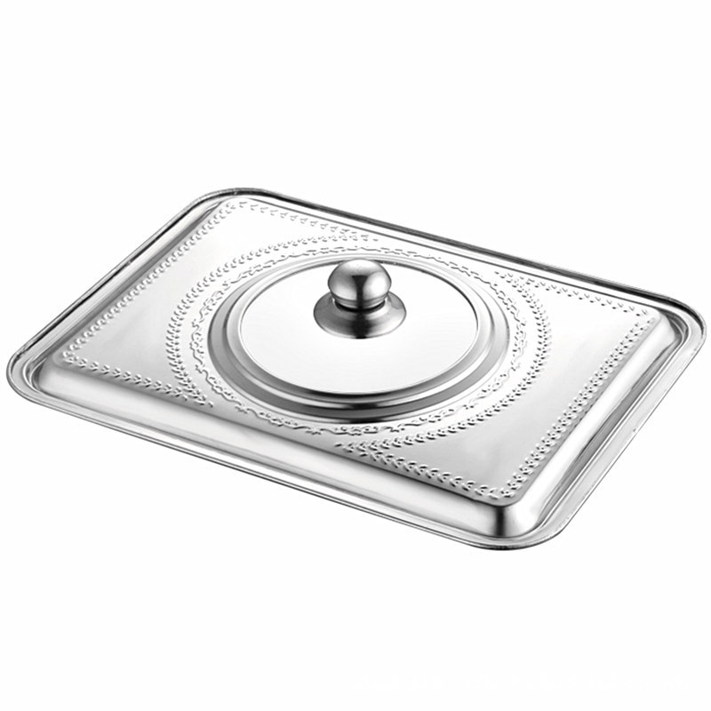 Capace din oțel inoxidabil pentru tavă dreptunghiulară, farfurie pătrată, oală, capac pentru pește la grătar și capac de sticlă