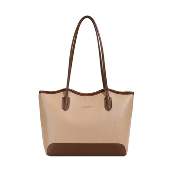 PU tote torba srednje veličine s teksturiranom površinom, crossbody u bucket stilu, kontrastne boje
