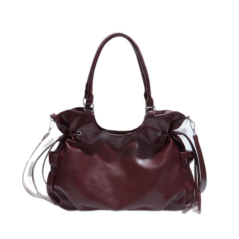 Velika retro torba za žene, jesen-zima 2026, casual crossbody tote s teksturiranom površinom