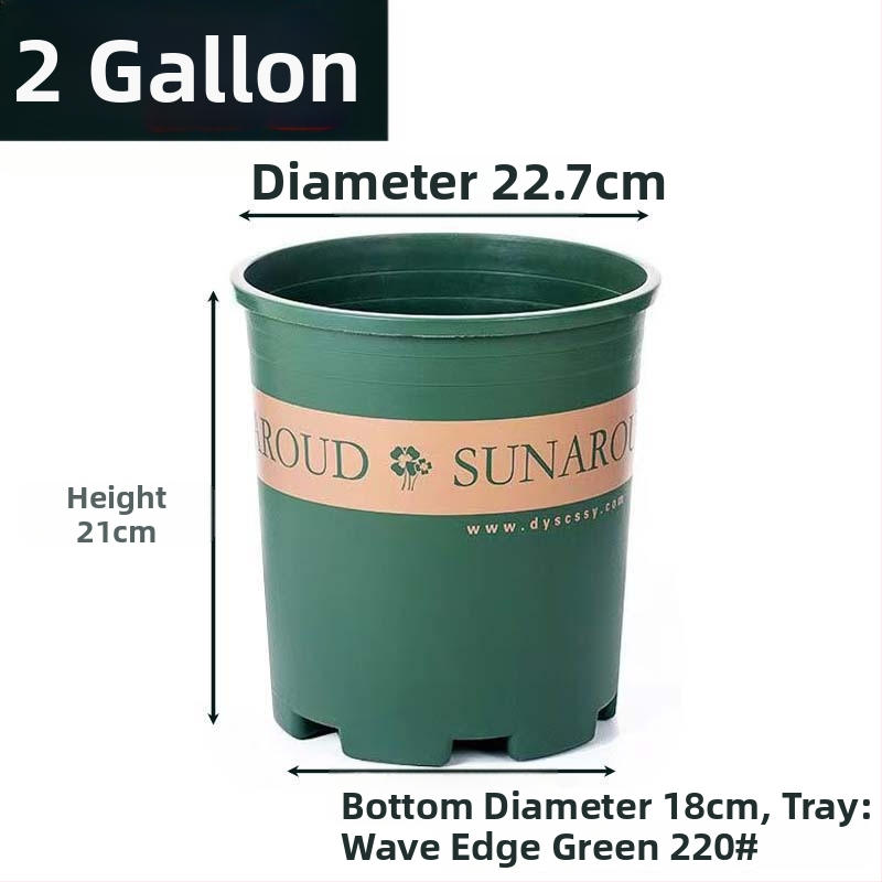 Ghiveci de flori din plastic, mic, ecologic, cu capacitate de un galon, potrivit pentru pothos și trandafiri, balkon, a doua generație