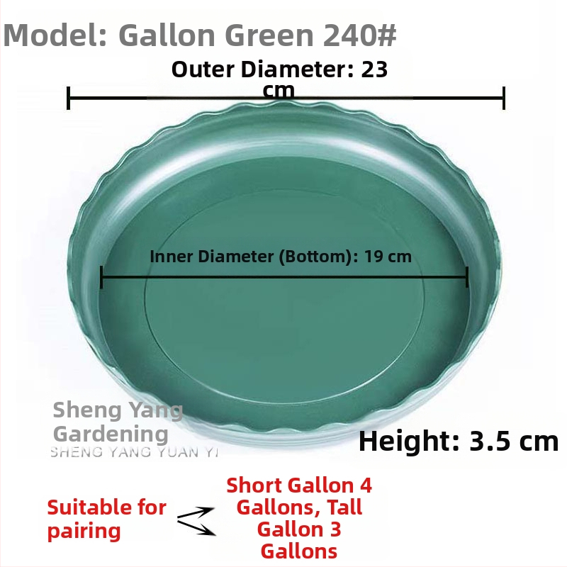 Ghiveci de flori din plastic, mic, ecologic, cu capacitate de un galon, potrivit pentru pothos și trandafiri, balkon, a doua generație