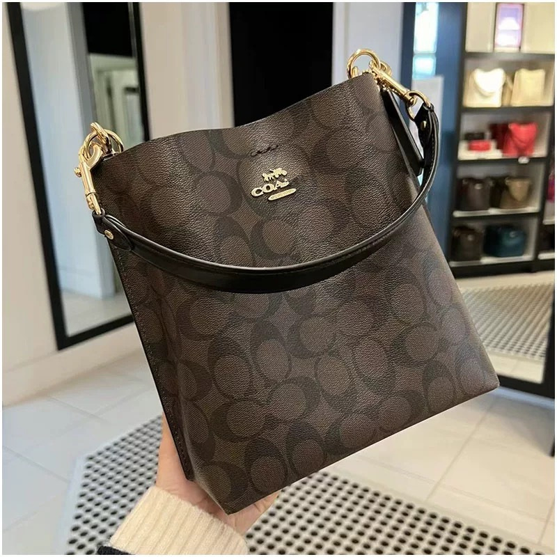 Koujia Mollie22 bucket torba – klasični monogram, jesen 2024, srednja veličina, PVC