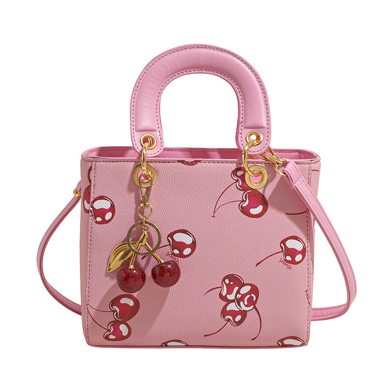 2026 Nova ženska Cherry torba s ručkom i crossbody, velika kapaciteta, tote bucket torba