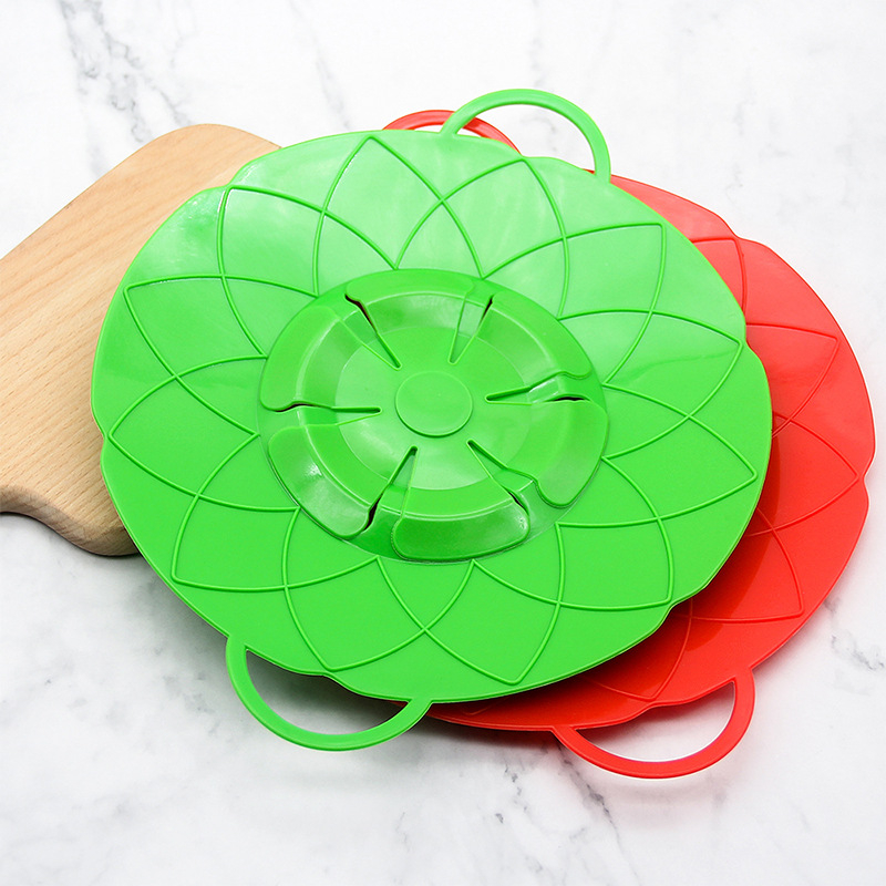 Capac de oală din silicon, protecție împotriva vărsării și a stropilor, rezistent la temperaturi înalte, potrivit pentru cuptorul cu microunde