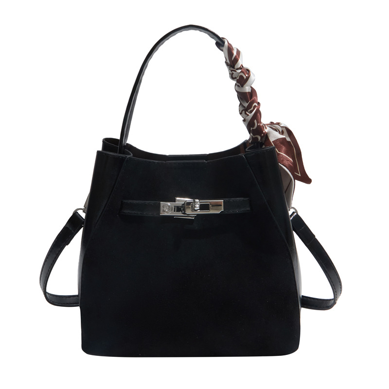 Ženska mat retro bucket torba, model 2026, visokokvalitetna dnevna crossbody torba za rameno