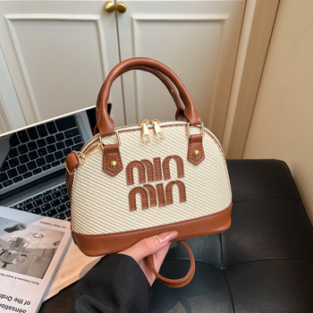 Ženska crossbody torba preko ramena u obliku školjke, teksturirana PU koža, svakodnevna elegantna torba