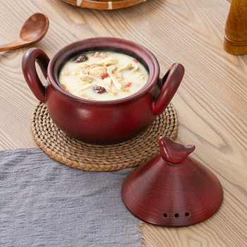 Oală ceramică pentru ghiveci, model nou, rezistentă la temperaturi ridicate, potrivită pentru flacără deschisă, capacitate mare, utilizare casnică, pentru gătit carne și supă, nu se crapă la încălzire