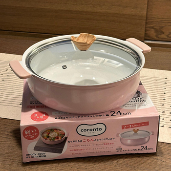 Oală de supă roz cu două mâneri, pentru masă, compatibilă cu plita pe gaz și inducție, ideală pentru supe, hot pot și tocănițe