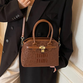 Ženska PU kožna crossbody torbica, profinjen luksuz, lagana, nišski dizajn, oblik školjke, svakodnevna upotreba, jesen-zima