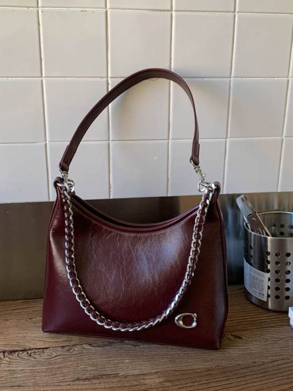 Ženska bucket torba, casual tekstura PU kože, s jednom naramenicom za rame ili crossbody, jesen-zima 2025