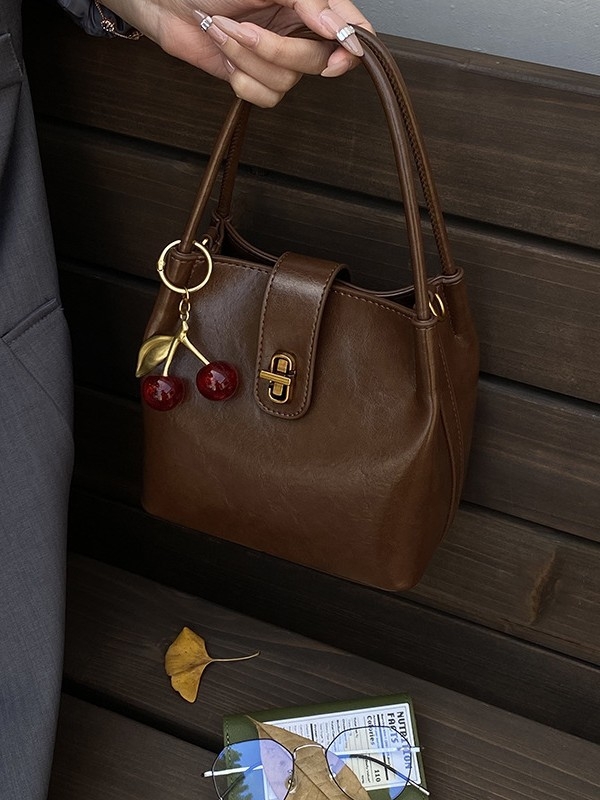 Ženska bucket torba, lagani luksuzni dojam, retro stil, crossbody za svakodnevnu upotrebu