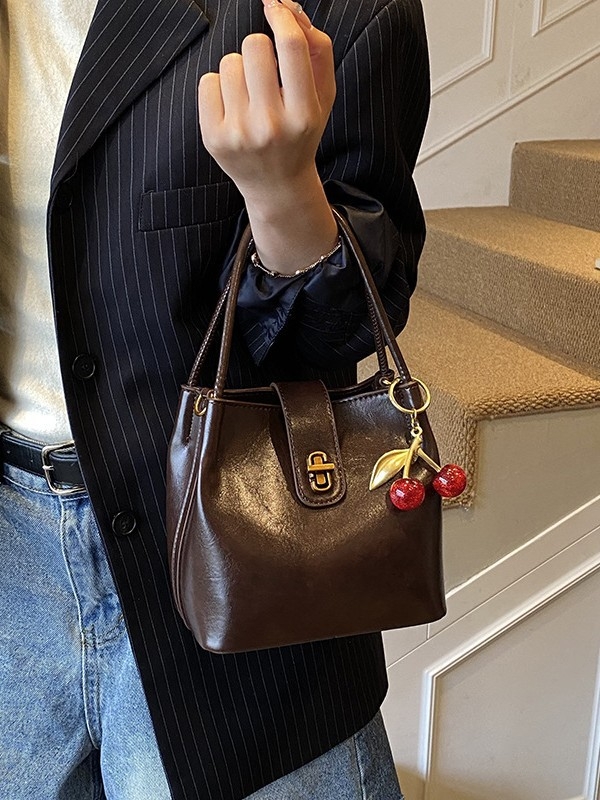 Ženska bucket torba, lagani luksuzni dojam, retro stil, crossbody za svakodnevnu upotrebu