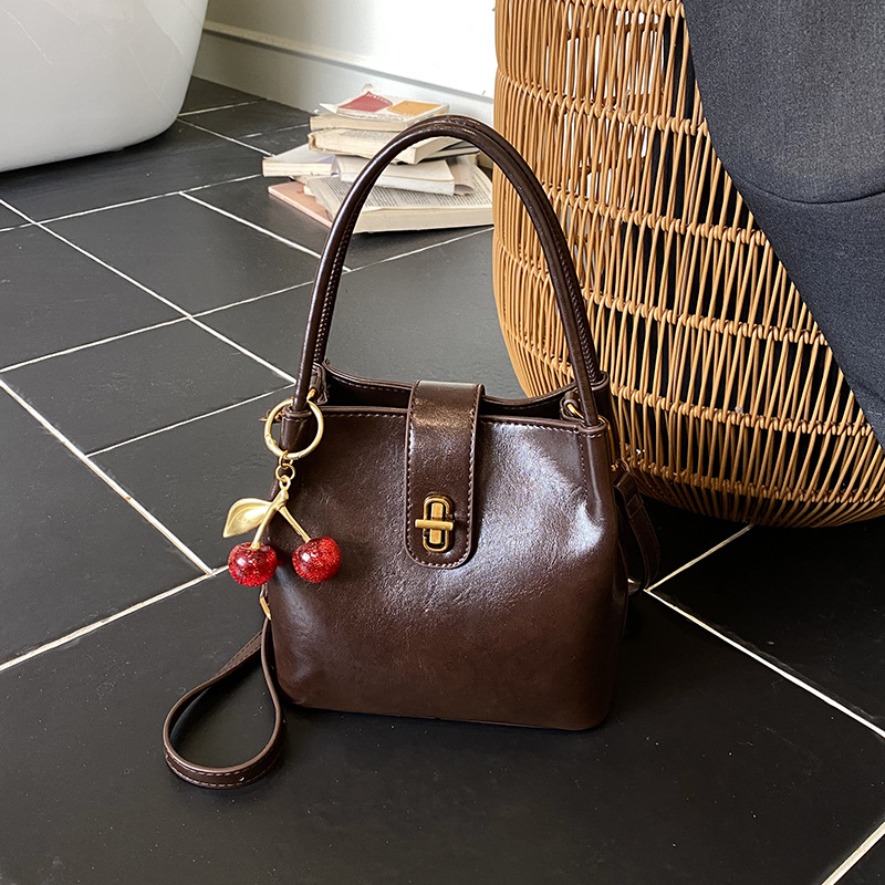 Ženska bucket torba, lagani luksuzni dojam, retro stil, crossbody za svakodnevnu upotrebu