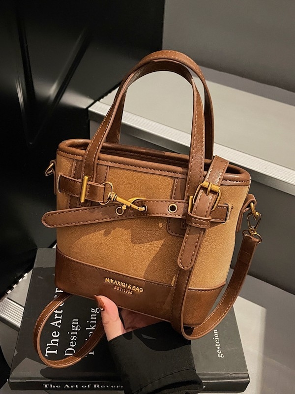 Ženska retro bucket bag 2026 — za rame, crossbody i ručno nošenje, svakodnevni stil
