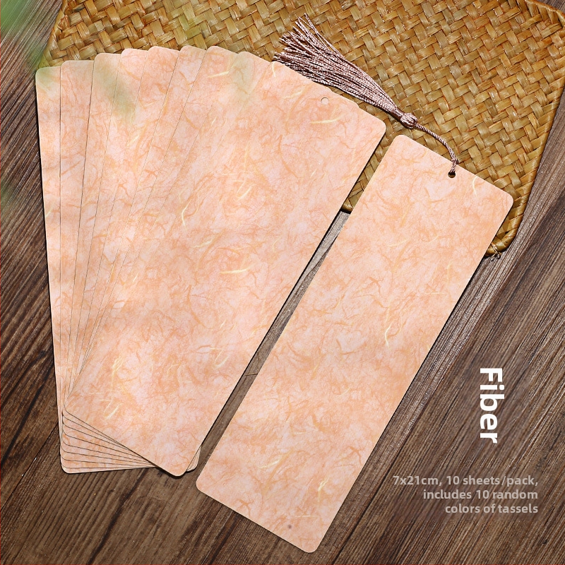 Záložka z ryžového papiera v starovekom štýle, DIY ručne písaná, s strapcom, kartónový papier pre kaligrafiu