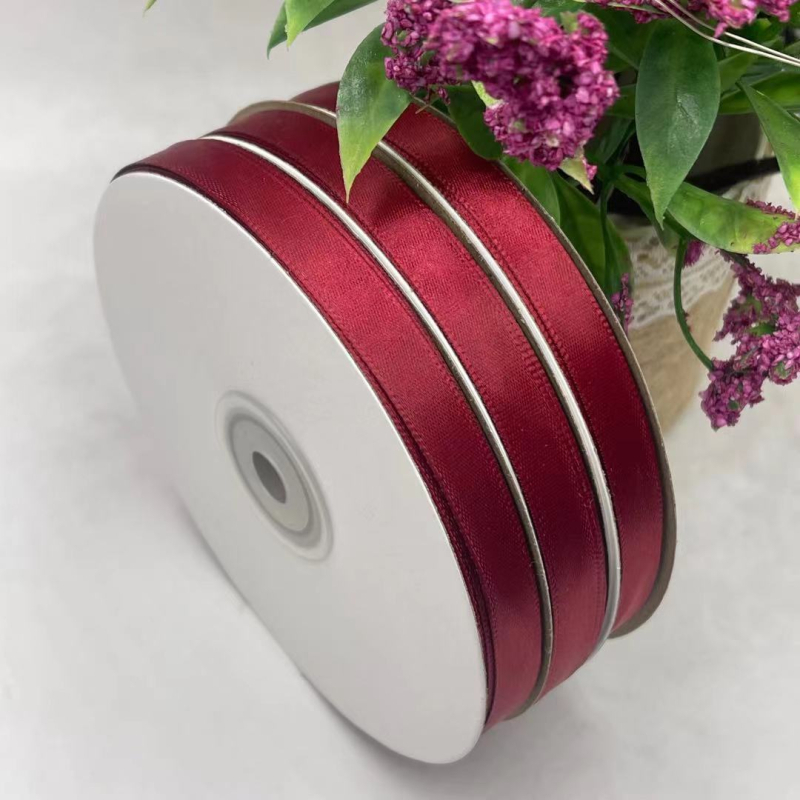 1 cm široka poliester satin trakica za bukete, pakiranje darova, DIY dodaci za kosu i ukrasi od cvijeća
