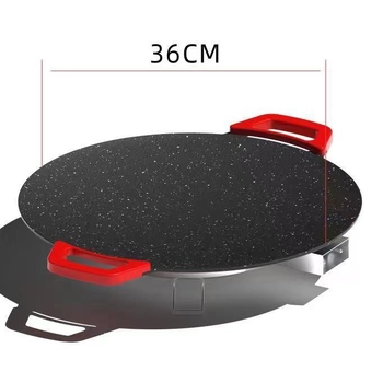 Tigaie grill electrică fără fum, suprafață antiaderentă, piatră Maifan, stil coreean, multifuncțional