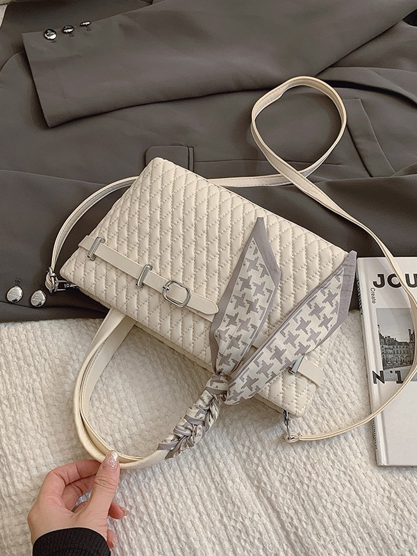 2026 nova nišna torba sa svilnim šalom, jednostavna retro tkana crossbody torba, lagan luksuzni stil ženske torbe preko ramena