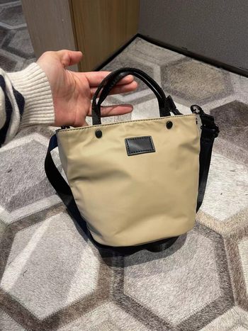 2024 nova vodootporna srednja bucket torba od najlona, unisex, svakodnevna, hongkonški stil