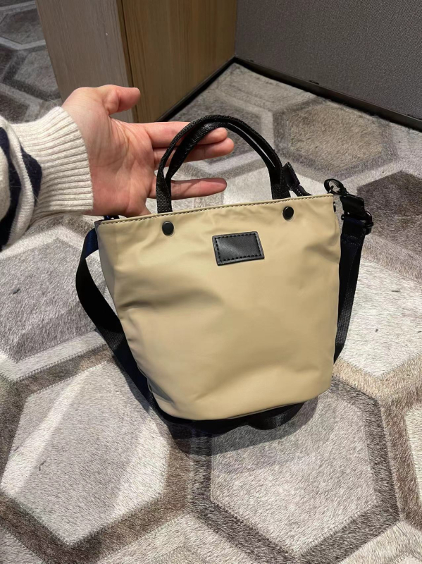 2024 nova vodootporna srednja bucket torba od najlona, unisex, svakodnevna, hongkonški stil