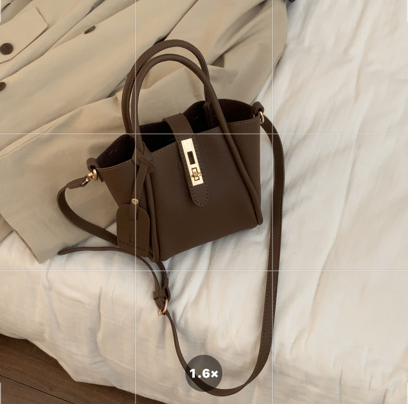 Ženska torbica u francuskom retro stilu, mala PU torbica oblik košare, na rame ili crossbody, jesen 2023