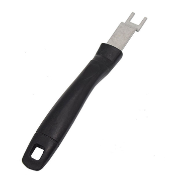 Unelte din oțel inoxidabil pentru grătar, cu mâner de 22 cm, bară de ridicare a plăcilor/grătarului și apucător pentru plasă, stil coreean
