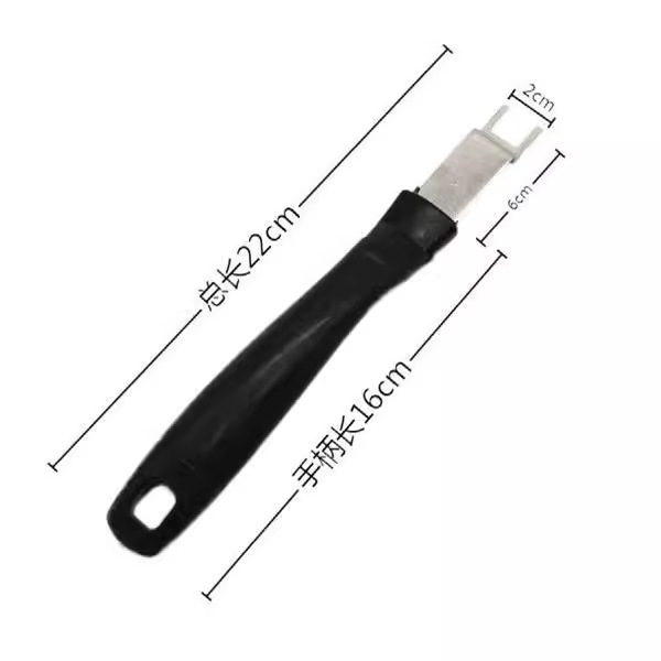 Unelte din oțel inoxidabil pentru grătar, cu mâner de 22 cm, bară de ridicare a plăcilor/grătarului și apucător pentru plasă, stil coreean