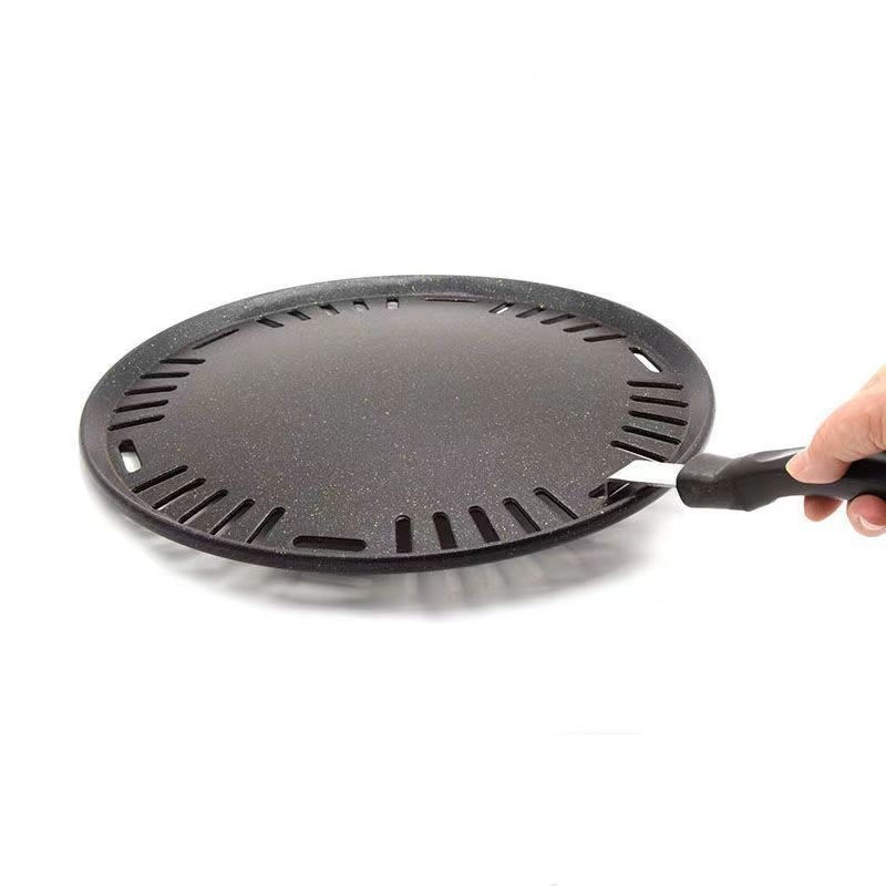 Unelte din oțel inoxidabil pentru grătar, cu mâner de 22 cm, bară de ridicare a plăcilor/grătarului și apucător pentru plasă, stil coreean