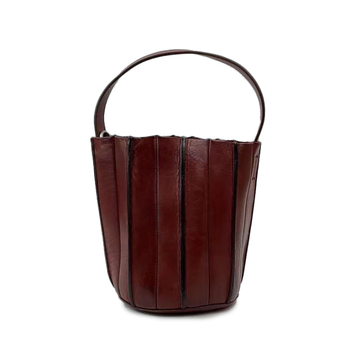 Ženska crossbody torbica od prave kože, jednostavan bucket stil, od prve sloje kravlje kože s biljnim premazom.