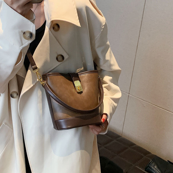 Ženska bucket torba, retro minimalistički stil, crossbody torba za svakodnevnu upotrebu, proljeće 2026